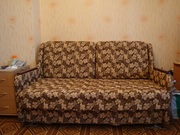 Диван-кровать коричнево-бежевый